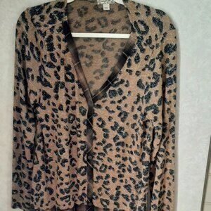 Soft Knit, Rayon, Polyester Long Sleeve, V Neck Tunic Top, Sz Med, EUC, Like New